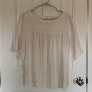 white loft blouse